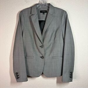 Talbots Black White‎ Double Button Blazer Suit Jacket Womens Size 6